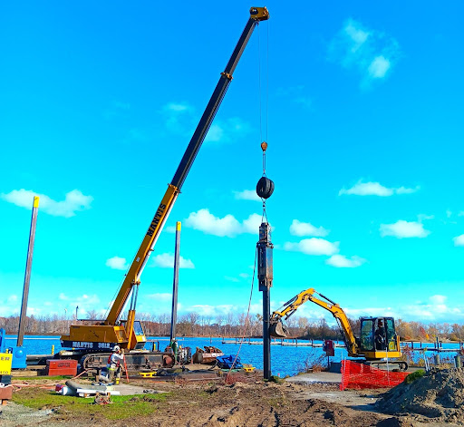 Marina Dock Pilings in Erie PA