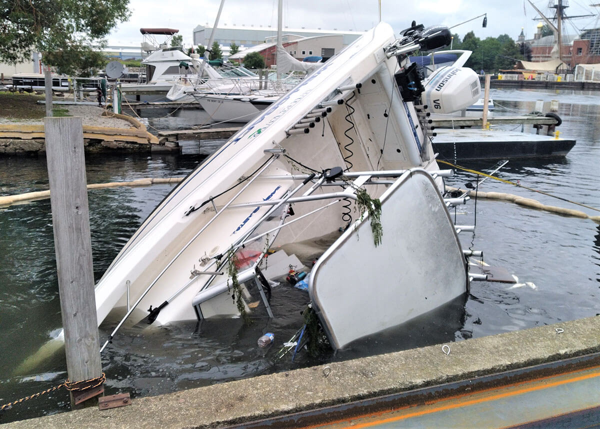 marine salvage lake erie